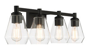 Minka-Lavery - 5704-66A - Four Light Bath Vanity - Clarity - Coal