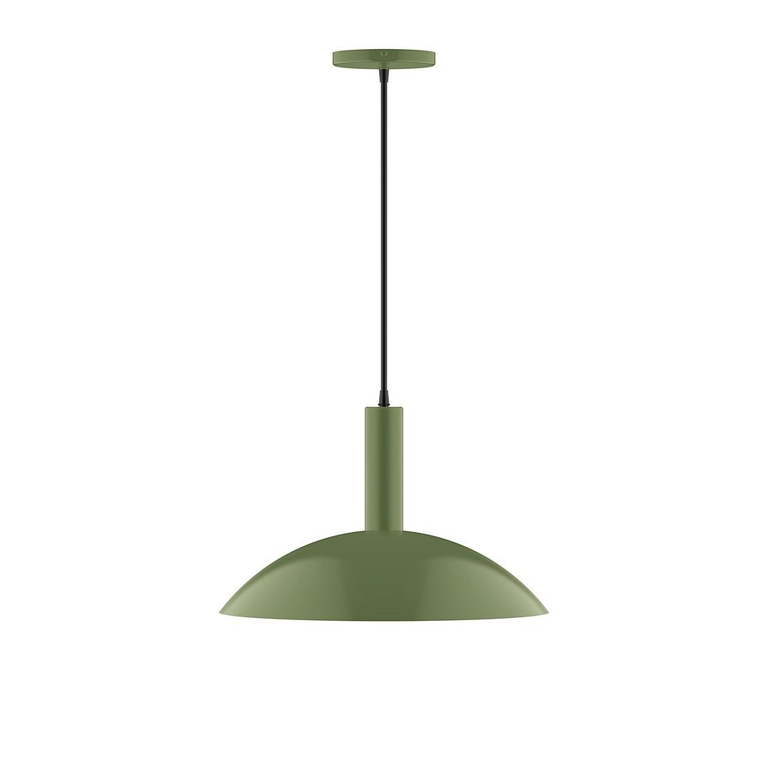 Montclair Light Works - PEBX476-22-C25 - Two Light Pendant - Stack - Fern Green