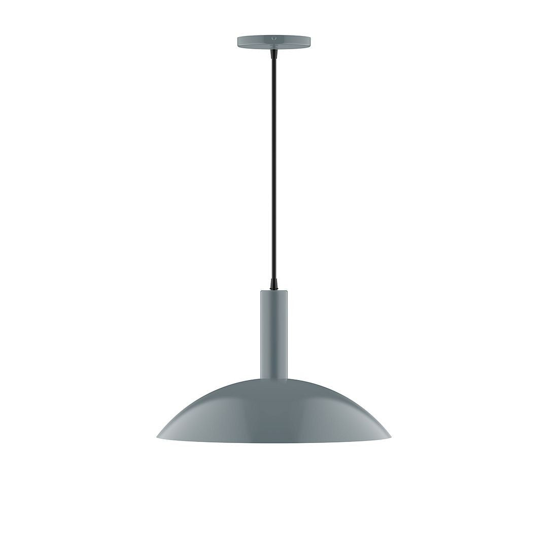 Montclair Light Works - PEBX476-40-C01 - Two Light Pendant - Stack - Slate Gray