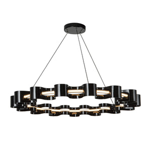 Kuzco Lighting - CH18035-GBK - LED Chandelier - Nami - Gloss Black