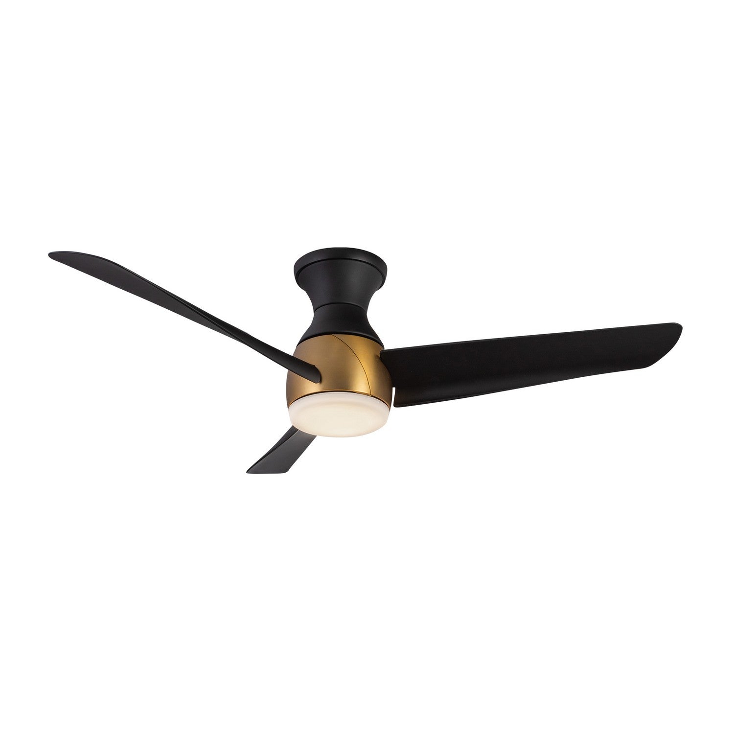 Kuzco Lighting - HF91954-BG/MB - 54"Hugger Fan - Thalia - Brushed Gold/Matte Black