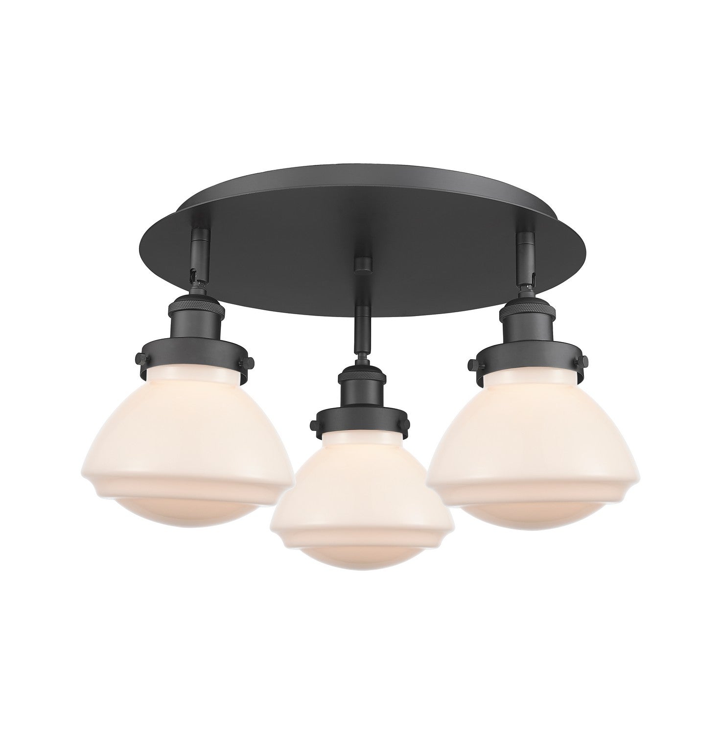 Innovations - 916-3C-BK-G321 - Three Light Flush Mount - Downtown Urban - Matte Black