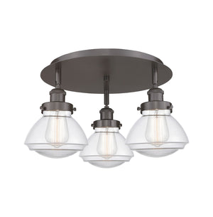 Innovations - 916-3C-OB-G322 - Three Light Flush Mount - Downtown Urban - Oil Rubbed Bronze