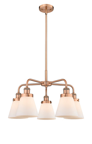 Innovations - 916-5CR-AC-G61 - Five Light Chandelier - Ballston Urban - Antique Copper