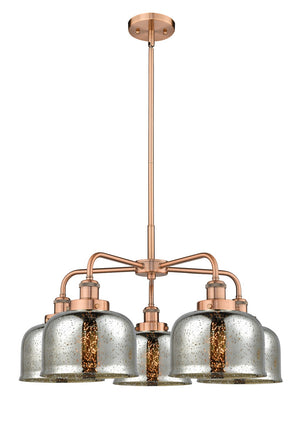 Innovations - 916-5CR-AC-G78 - Five Light Chandelier - Ballston Urban - Antique Copper