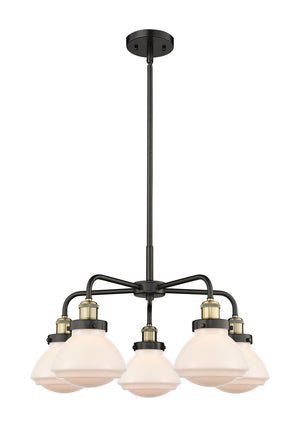 Innovations - 916-5CR-BAB-G321 - Five Light Chandelier - Downtown Urban - Black Antique Brass