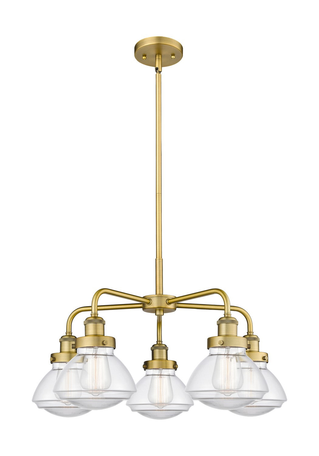 Innovations - 916-5CR-BB-G322 - Five Light Chandelier - Ballston Urban - Brushed Brass