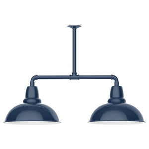 Montclair Light Works - MSD108-50-G05 - Two Light Pendant - Cafe - Navy