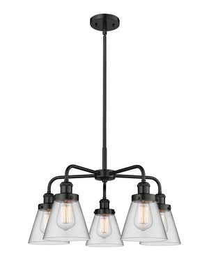 Innovations - 916-5CR-BK-G62 - Five Light Chandelier - Downtown Urban - Matte Black