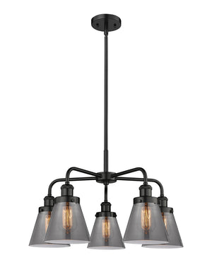 Innovations - 916-5CR-BK-G63 - Five Light Chandelier - Ballston Urban - Matte Black