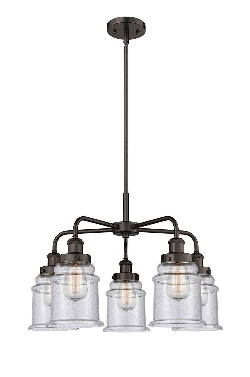 Innovations - 916-5CR-OB-G184 - Five Light Chandelier - Ballston Urban - Oil Rubbed Bronze