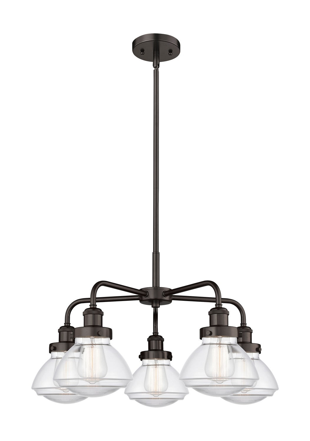 Innovations - 916-5CR-OB-G322 - Five Light Chandelier - Ballston Urban - Oil Rubbed Bronze