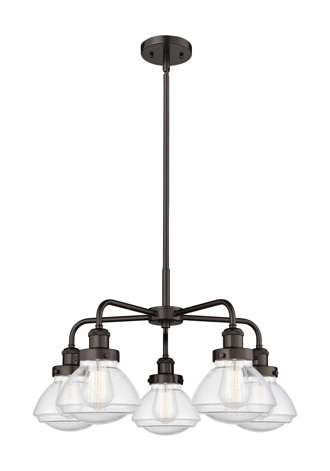 Innovations - 916-5CR-OB-G324 - Five Light Chandelier - Ballston Urban - Oil Rubbed Bronze