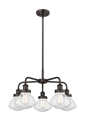 Innovations - 916-5CR-OB-G324 - Five Light Chandelier - Ballston Urban - Oil Rubbed Bronze