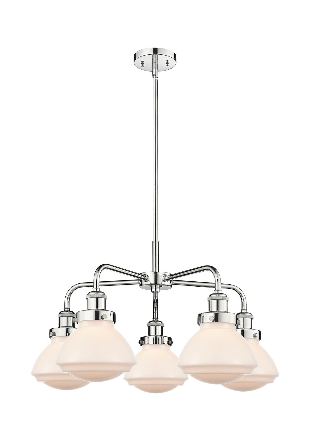 Innovations - 916-5CR-PC-G321 - Five Light Chandelier - Ballston Urban - Polished Chrome