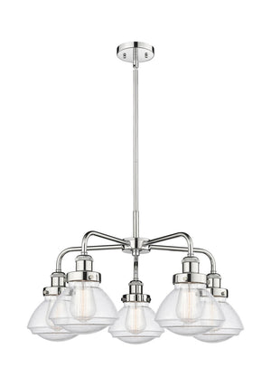 Innovations - 916-5CR-PC-G324 - Five Light Chandelier - Ballston Urban - Polished Chrome