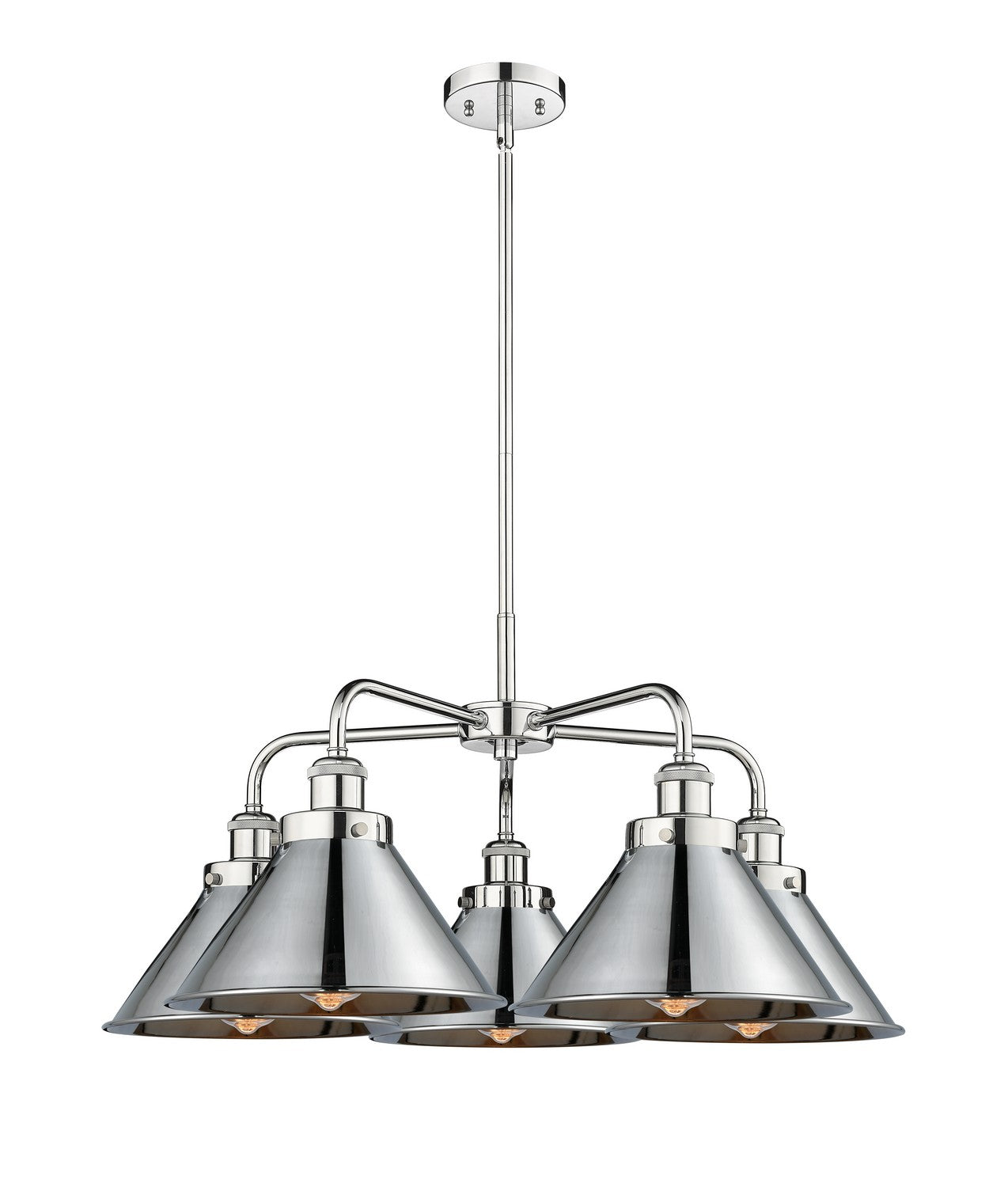 Innovations - 916-5CR-PC-M10-PC - Five Light Chandelier - Ballston Urban - Polished Chrome