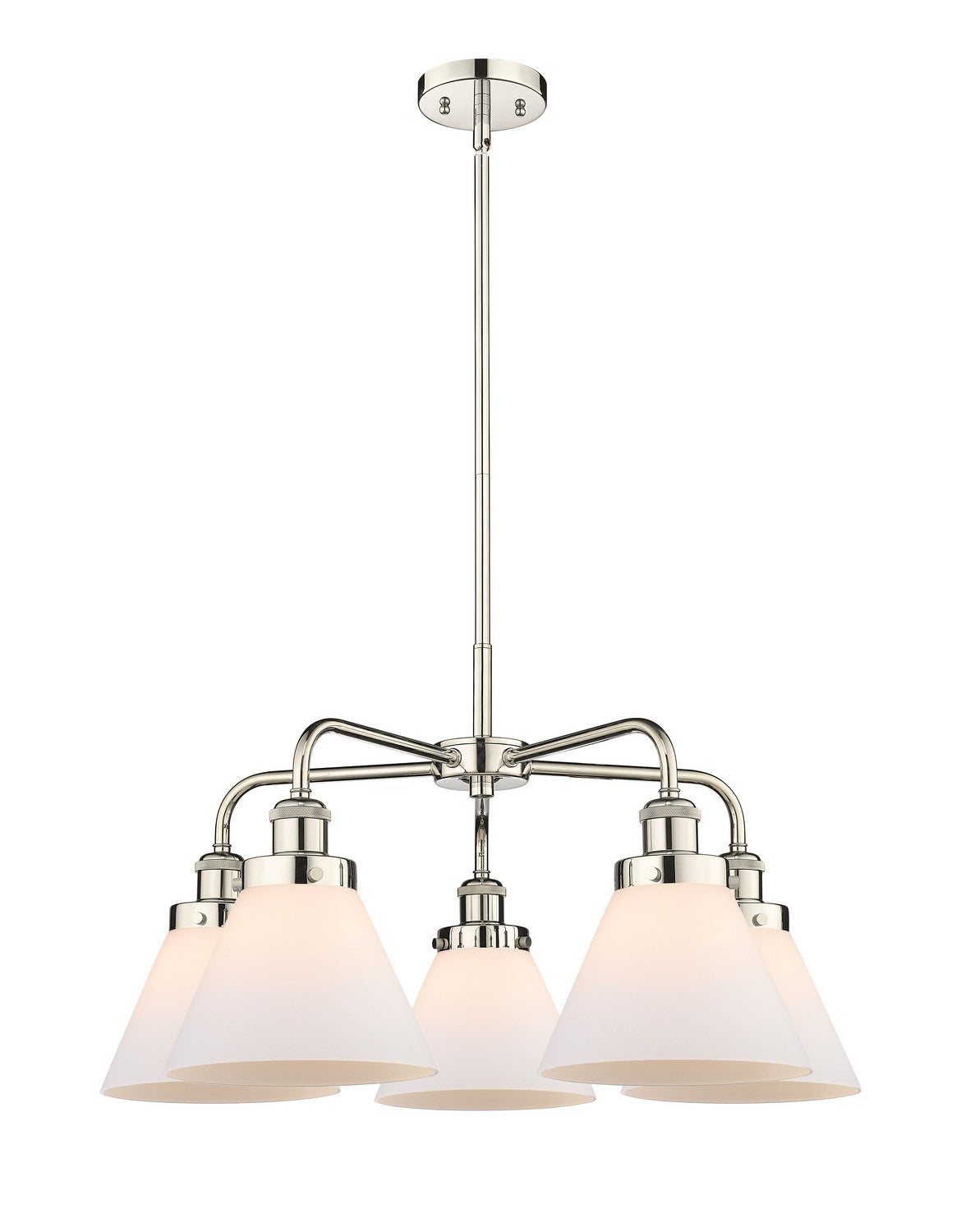 Innovations - 916-5CR-PN-G41 - Five Light Chandelier - Ballston Urban - Polished Nickel