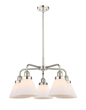 Innovations - 916-5CR-PN-G41 - Five Light Chandelier - Ballston Urban - Polished Nickel