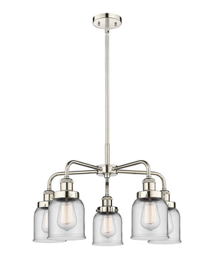 Innovations - 916-5CR-PN-G52 - Five Light Chandelier - Ballston Urban - Polished Nickel