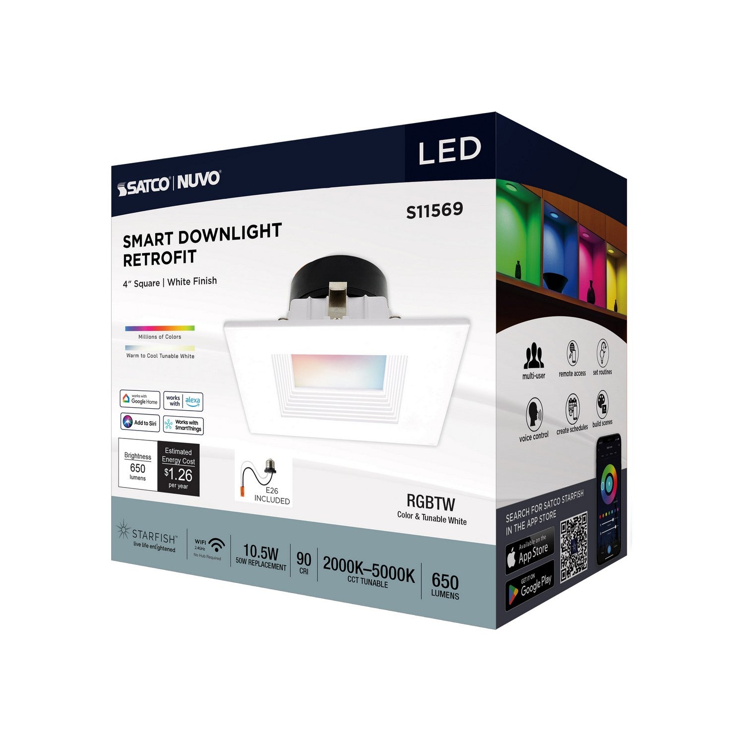 Satco - S11569 - LED Downlight - White