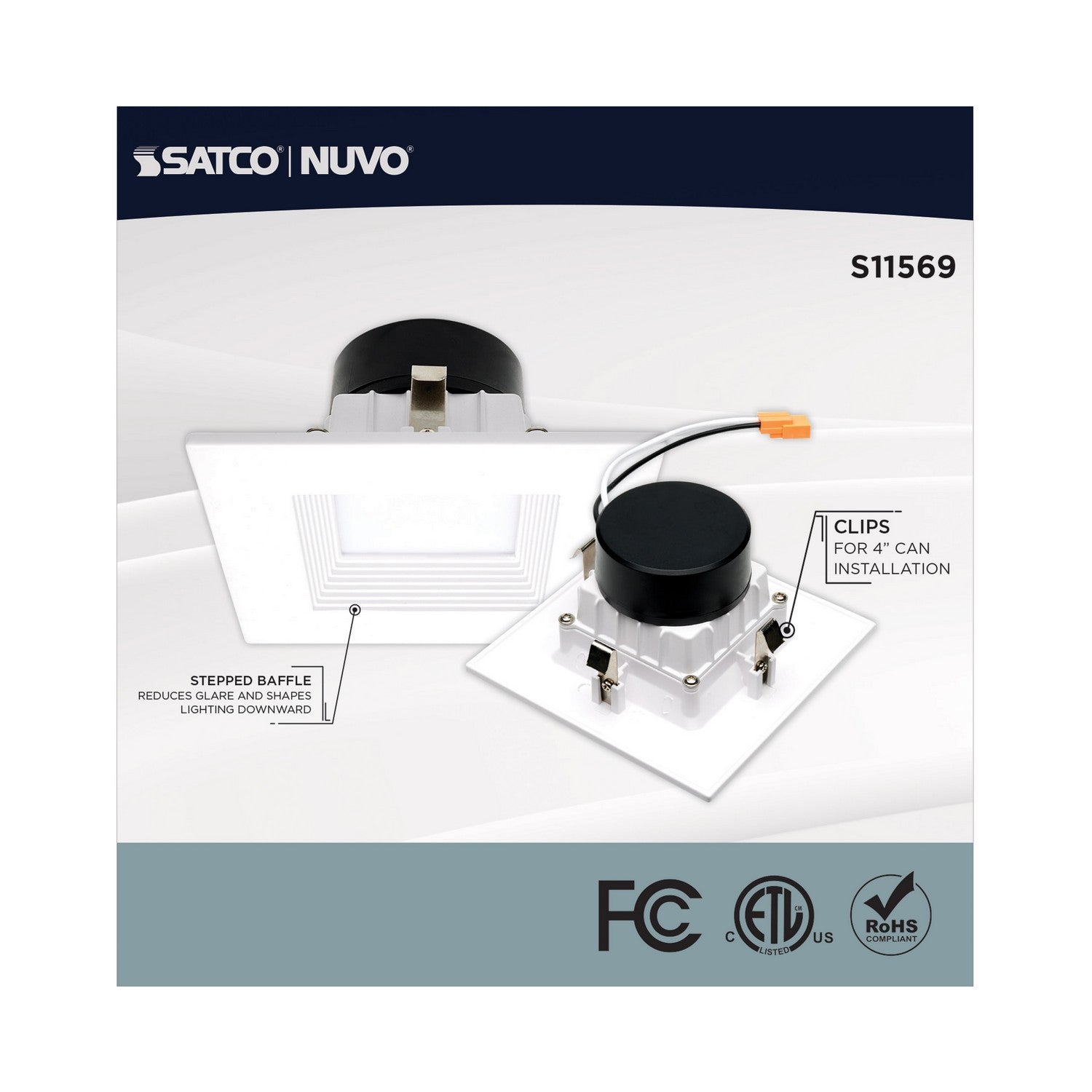 Satco - S11569 - LED Downlight - White