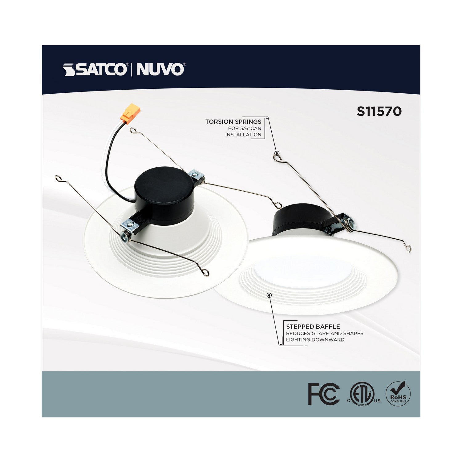 Satco - S11570 - LED Downlight - White