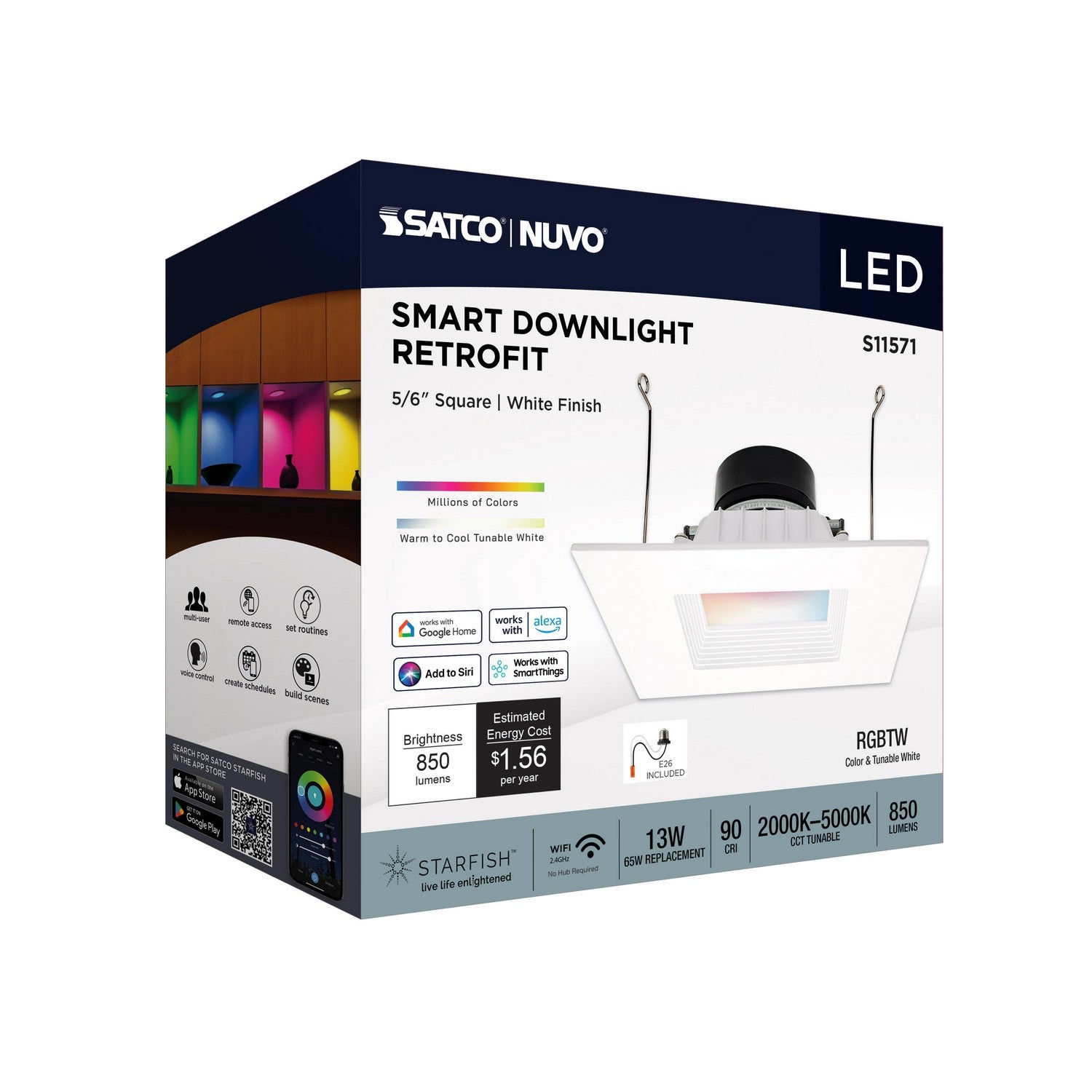 Satco - S11571 - LED Downlight - White