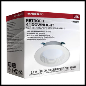 Satco - S11800R1 - LED Downlight - White
