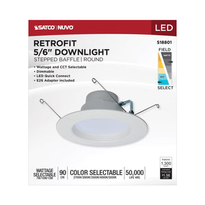 Satco - S18801 - LED Downlight - White