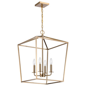 Nuvo Lighting - 60-7931 - Four Light Pendant - Emma - Burnished Brass