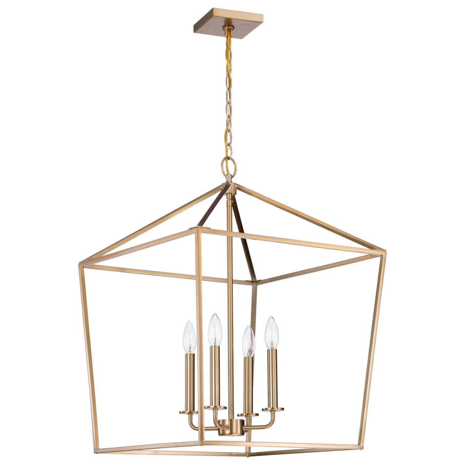 Nuvo Lighting - 60-7932 - Four Light Pendant - Emma - Burnished Brass