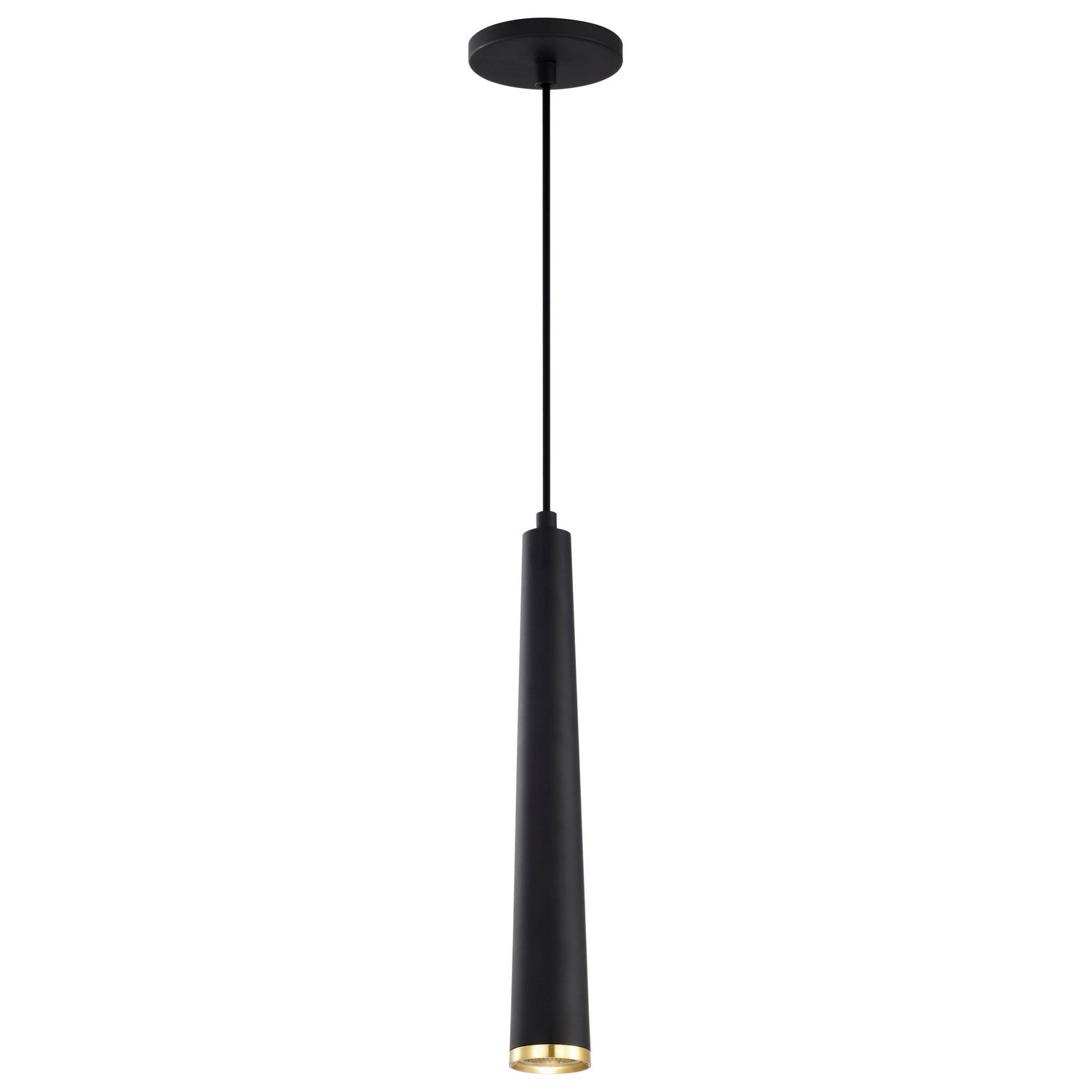 Nuvo Lighting - 62-828 - LED Pendant - Melrose - Matte Black / Brushed Brass