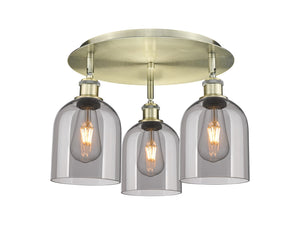 Innovations - 516-3C-AB-G558-6SM - Three Light Flush Mount - Downtown Urban - Antique Brass