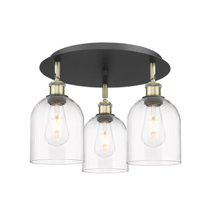 Innovations - 516-3C-BAB-G558-6CL - Three Light Flush Mount - Downtown Urban - Black Antique Brass