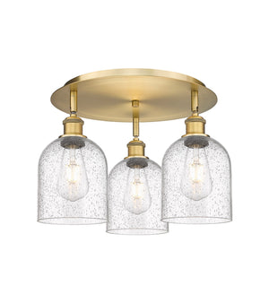 Innovations - 516-3C-BB-G558-6SDY - Three Light Flush Mount - Downtown Urban - Brushed Brass