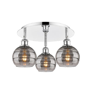 Innovations - 516-3C-PC-G556-6SM - Three Light Flush Mount - Downtown Urban - Polished Chrome