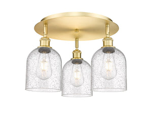 Innovations - 516-3C-SG-G558-6SDY - Three Light Flush Mount - Downtown Urban - Satin Gold