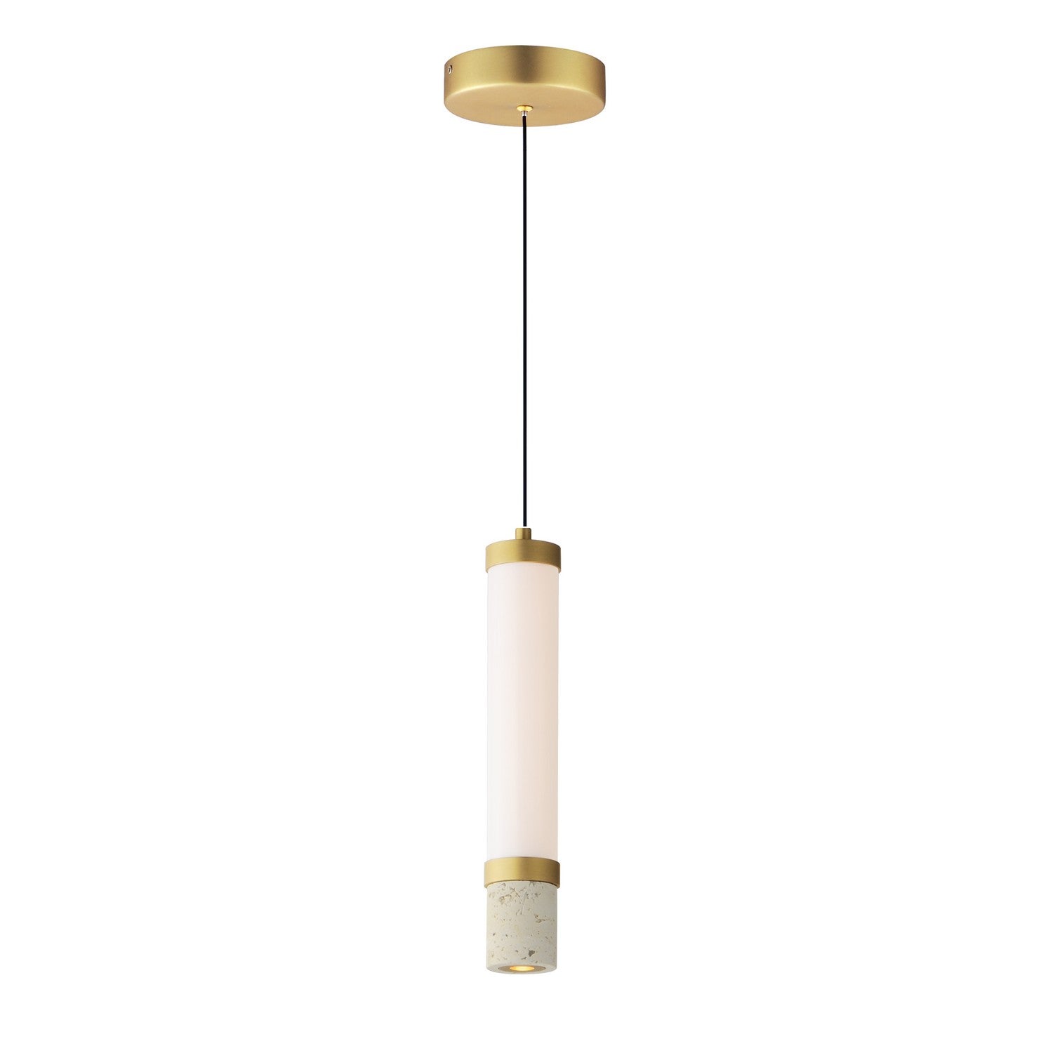 ET2 - E11051-01TVGLD - LED Pendant - Travertine - Travertine / Gold