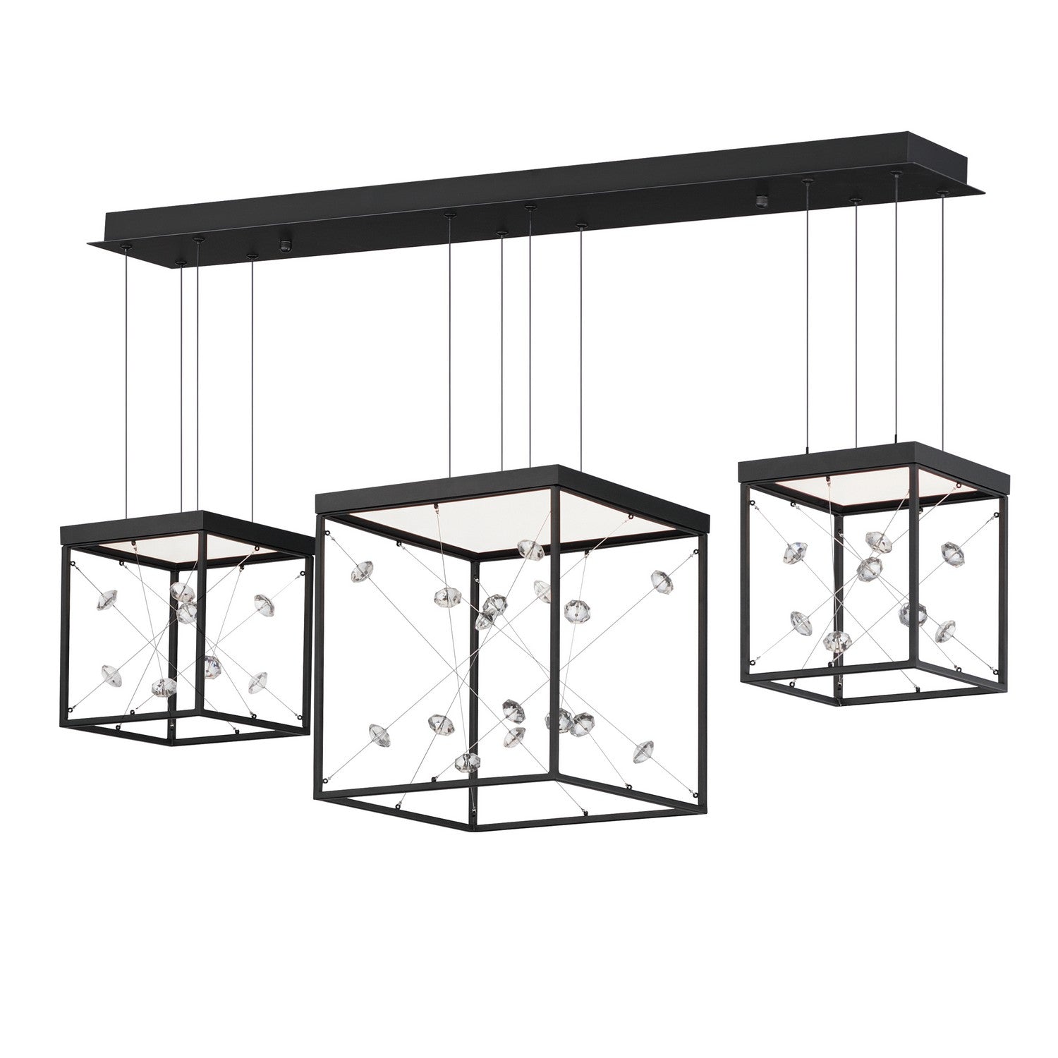 ET2 - E21253-20BK - LED Linear Pendant - Entanglement - Black