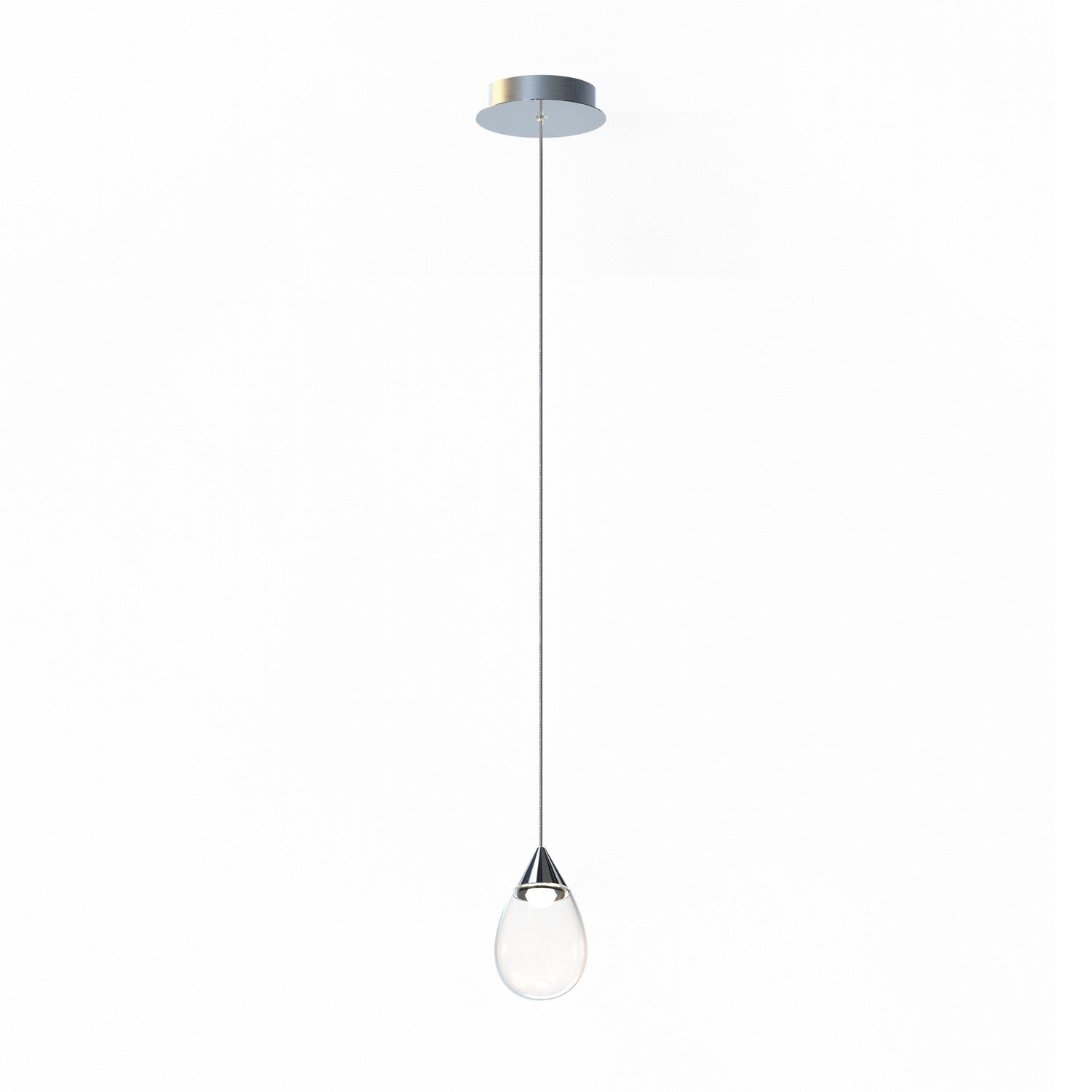 ET2 - E21561-18PC - LED Mini Pendant - Dewdrop - Polished Chrome