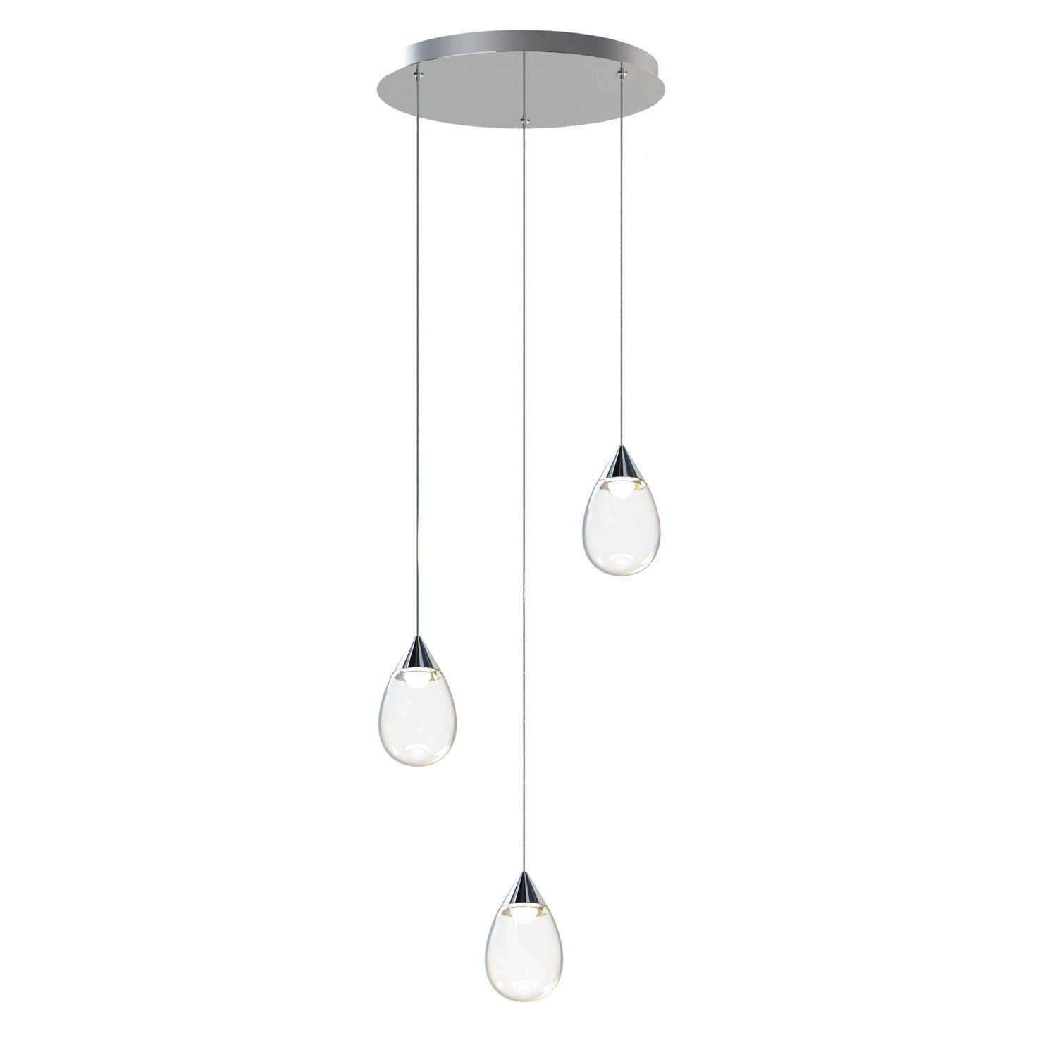 ET2 - E21563-18PC - LED Pendant - Dewdrop - Polished Chrome