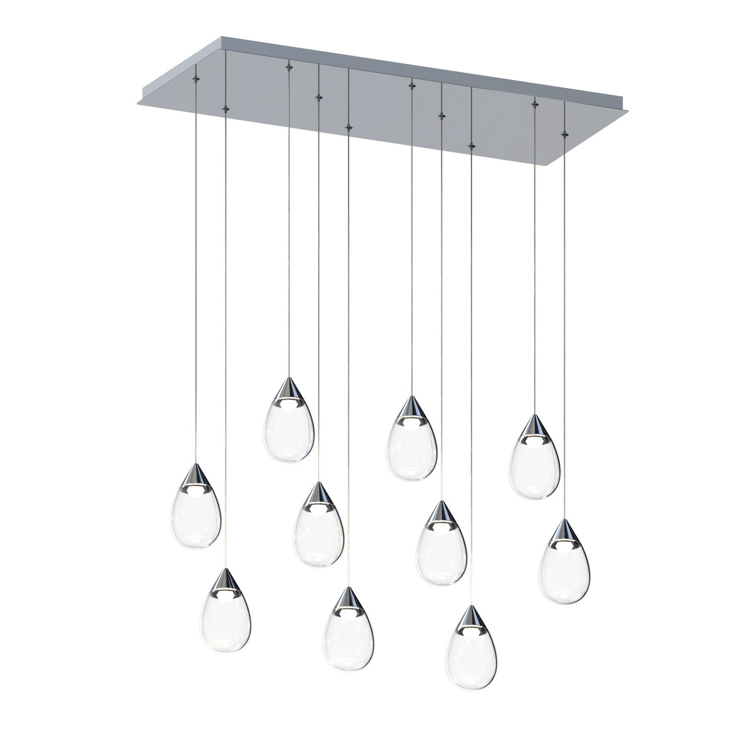 ET2 - E21566-18PC - LED Linear Pendant - Dewdrop - Polished Chrome