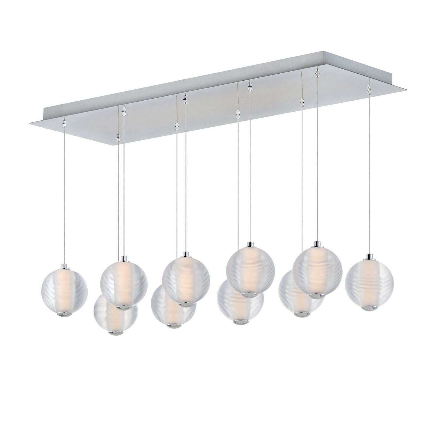 ET2 - E24648-144PC - LED Linear Pendant - Rhythm - Polished Chrome