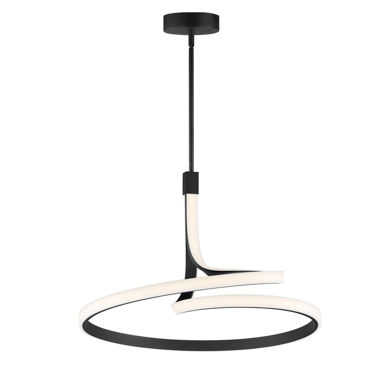 ET2 - E30664-BK - LED Pendant - Serpentine - Black