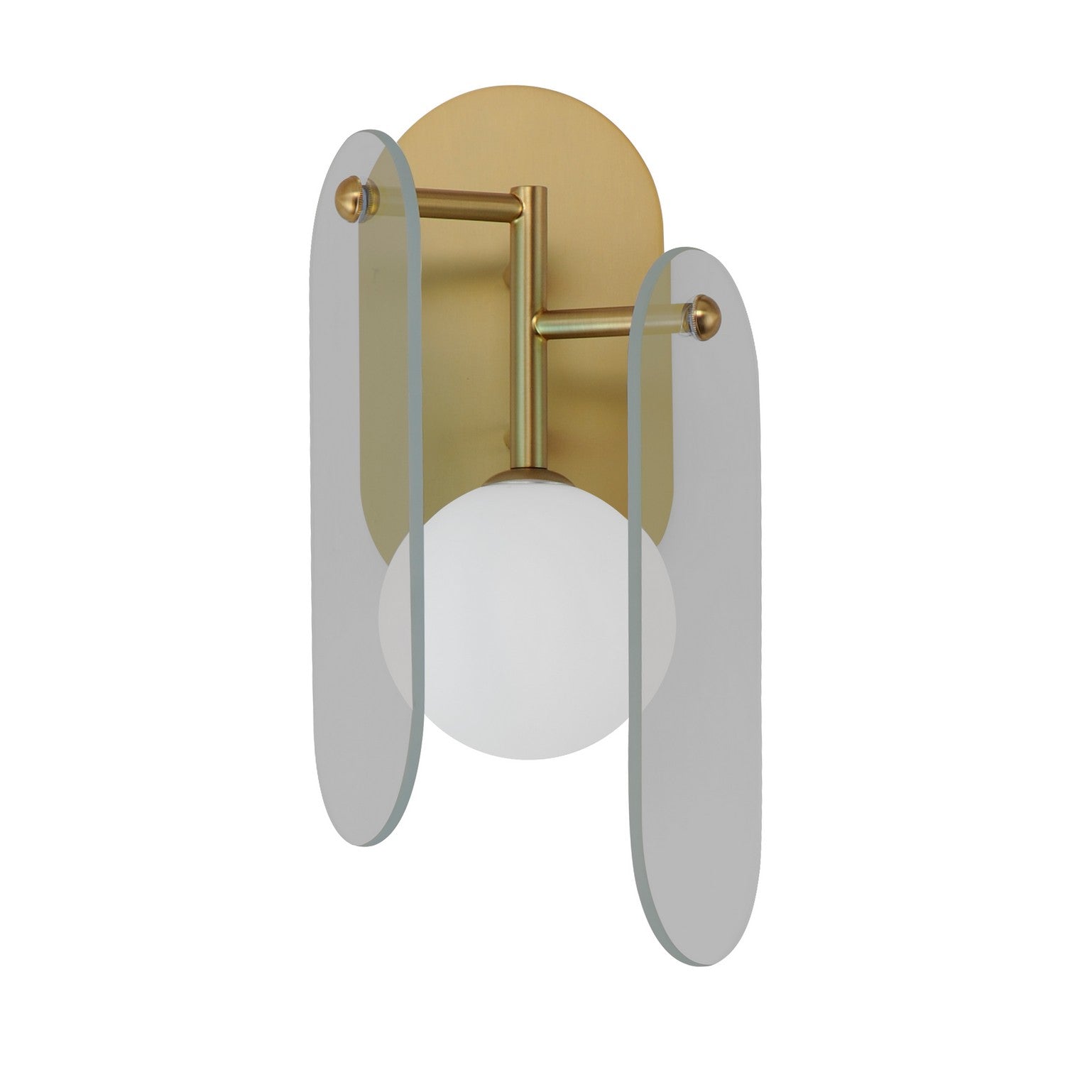 Studio M - SM24810MSKNAB - LED Wall Sconce - Megalith - Glass - Natural Aged Brass