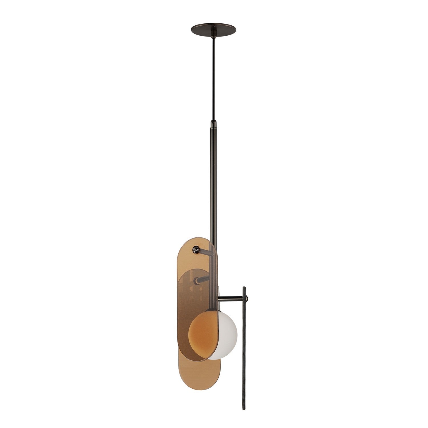 Studio M - SM24812AMGM - LED Pendant - Megalith - Glass - Gunmetal