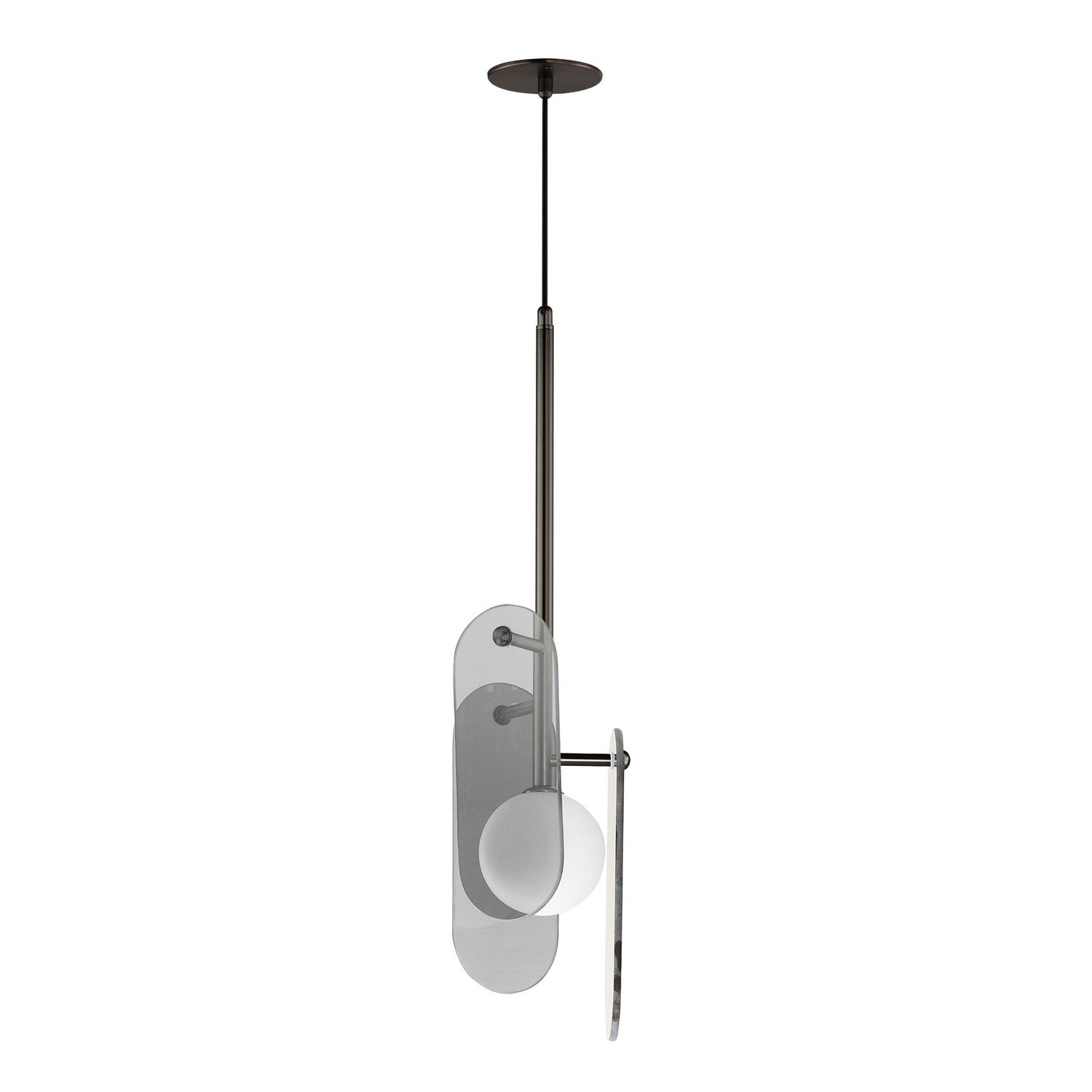 Studio M - SM24812MSKGM - LED Pendant - Megalith - Glass - Gunmetal