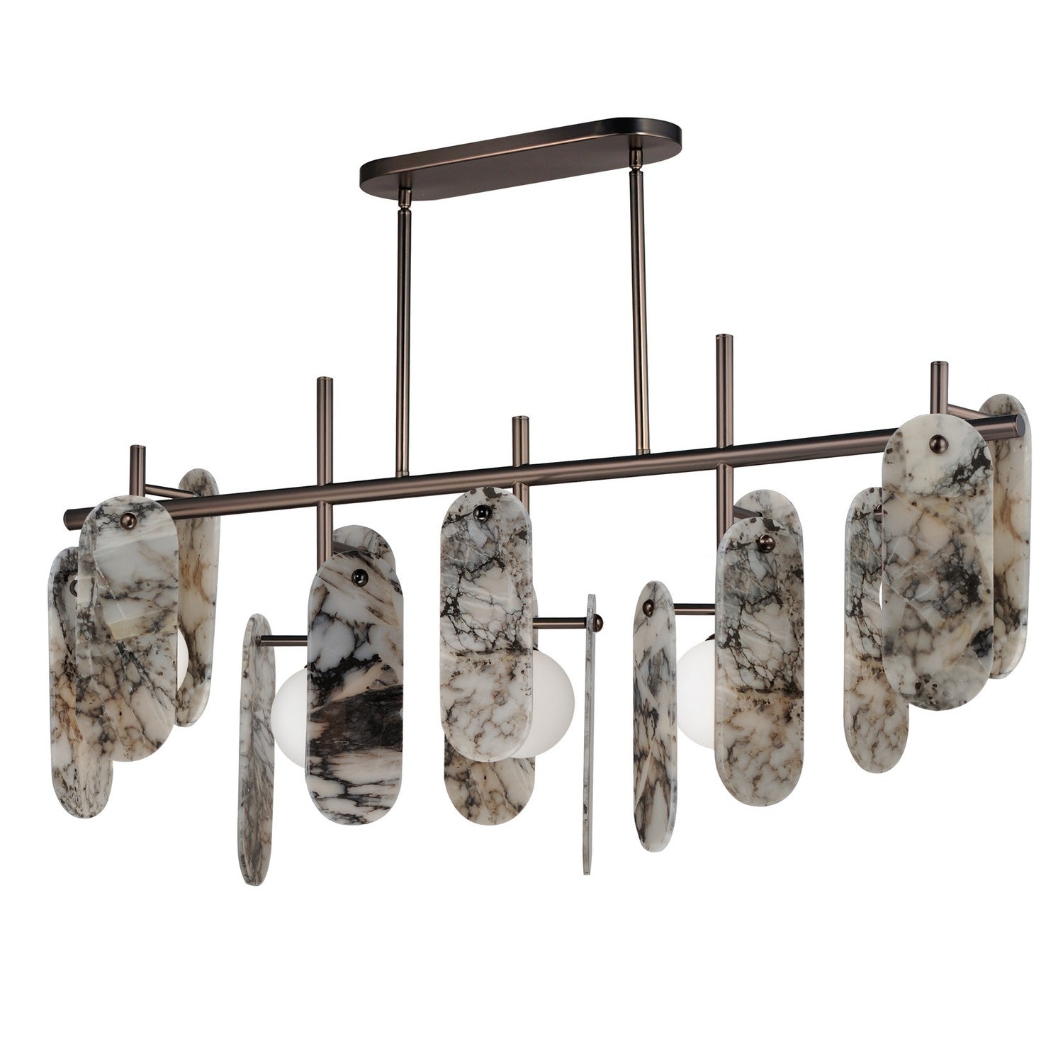 Studio M - SM24825ARYBBZ - LED Linear Pendant - Megalith - Stone - Brushed Bronze