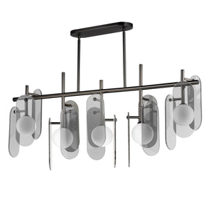 Studio M - SM24825MSKGM - LED Linear Pendant - Megalith - Glass - Gunmetal